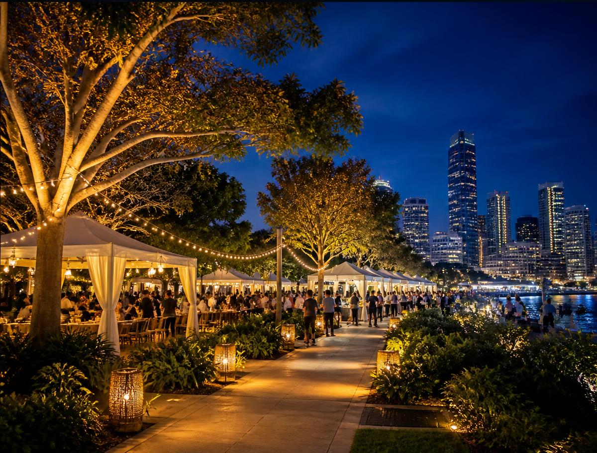 Qatar International Food Festival — Architectural Lighting delivered by ONSITE